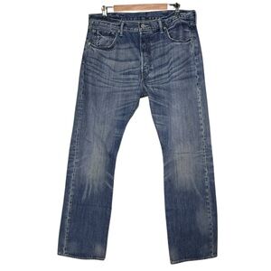 Levi's 501 Mens Straight Jeans Size 38 Button Fly Casual Everyday Workwear